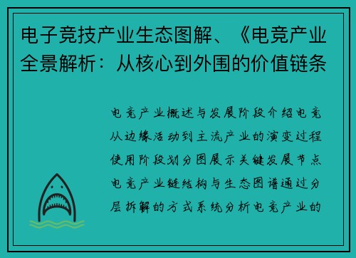 电子竞技产业生态图解、《电竞产业全景解析：从核心到外围的价值链条》